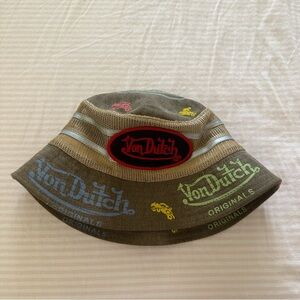 Rare Y2K Von Dutch Bucket Hat